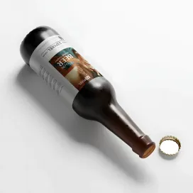 Amber Color Longneck Beer Bottle 09